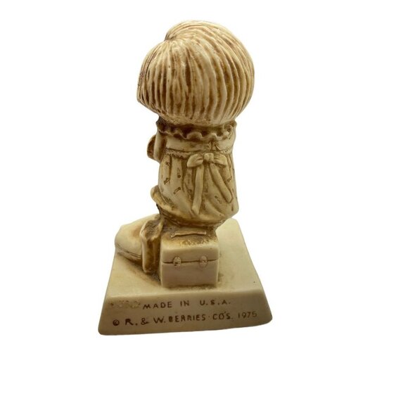 R&W Berries Vintage Resin Kid 1975 Figurine Sorry to See You Go - Picture 2 of 5